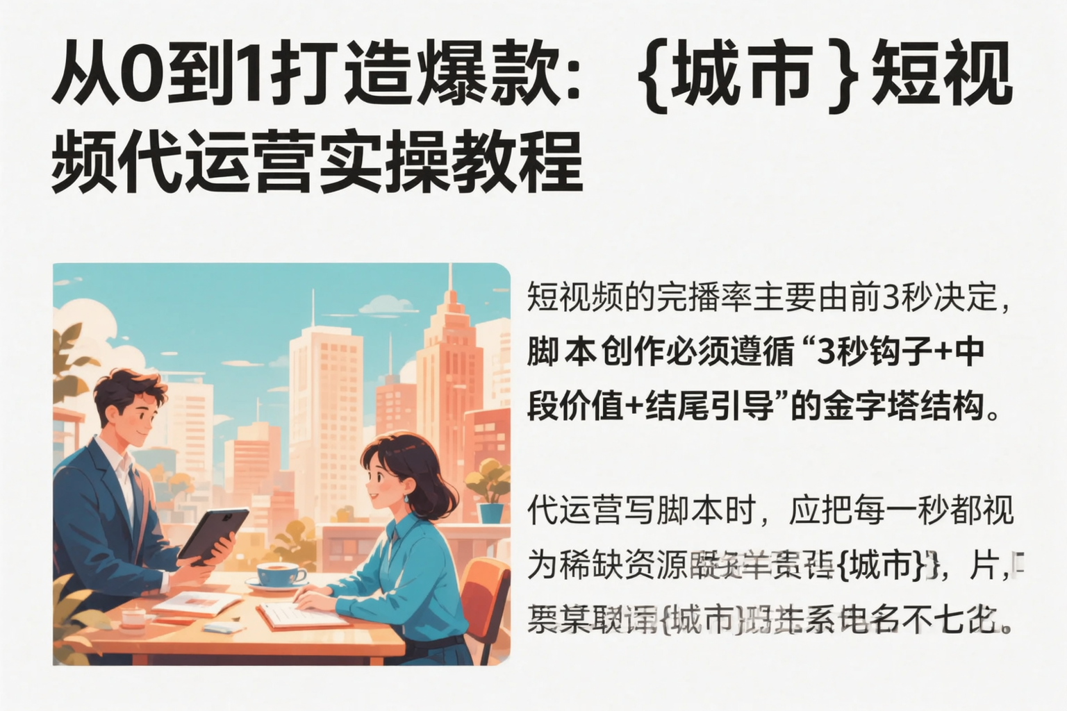 从0到1打造爆款：北屯短视频代运营实操教程