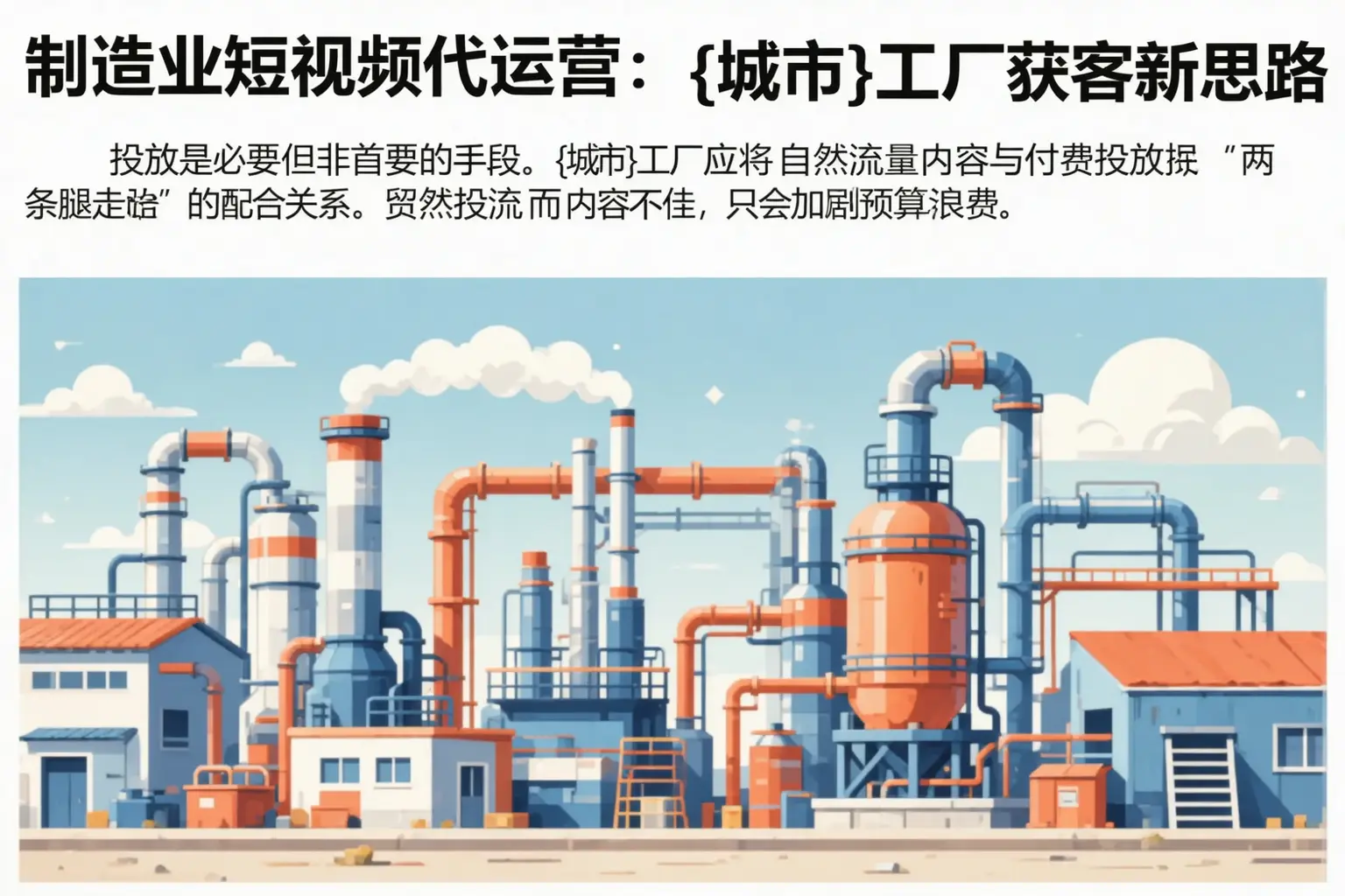 制造业短视频代运营：北屯工厂获客新思路