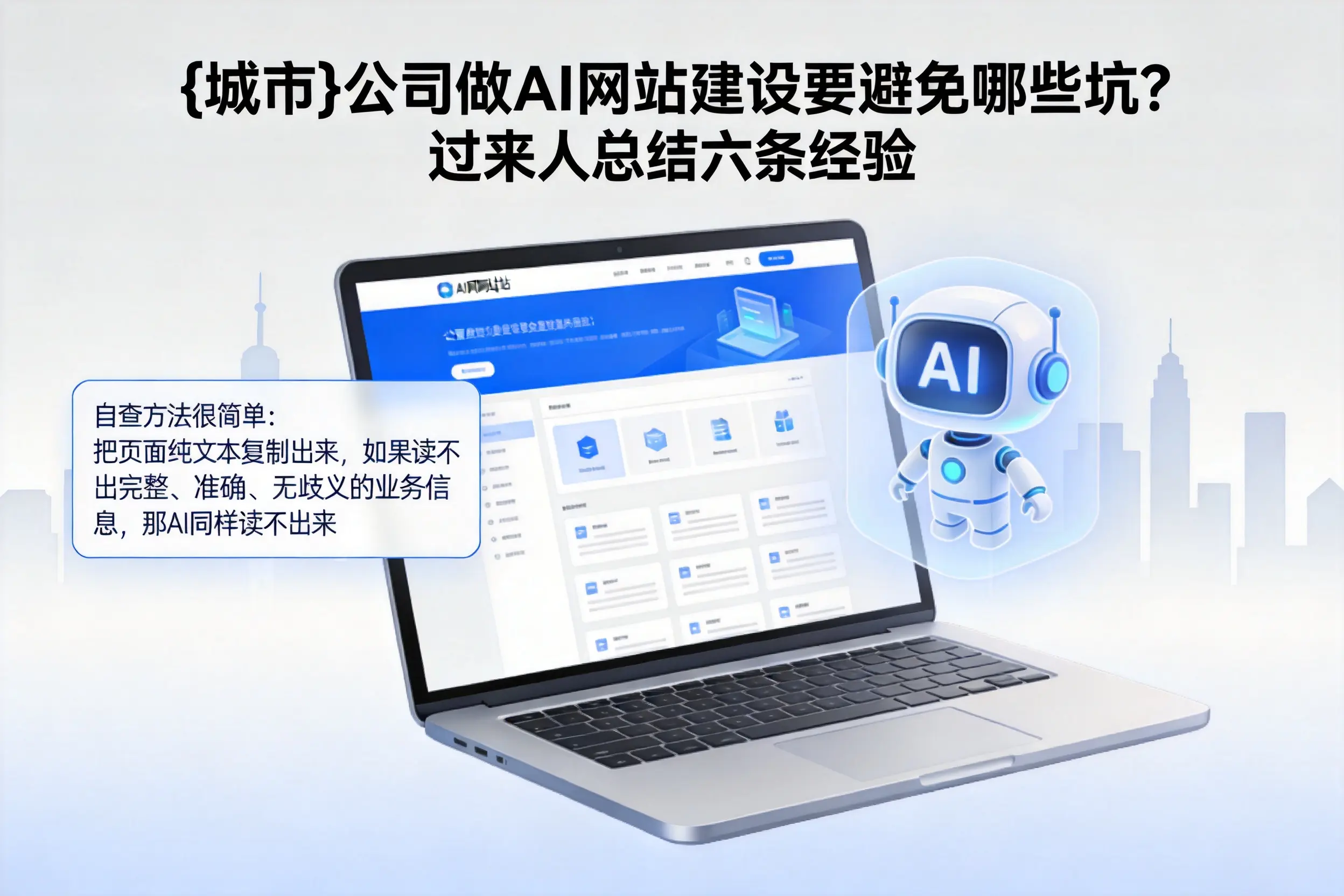 北屯公司做AI网站建设要避免哪些坑？过来人总结六条经验