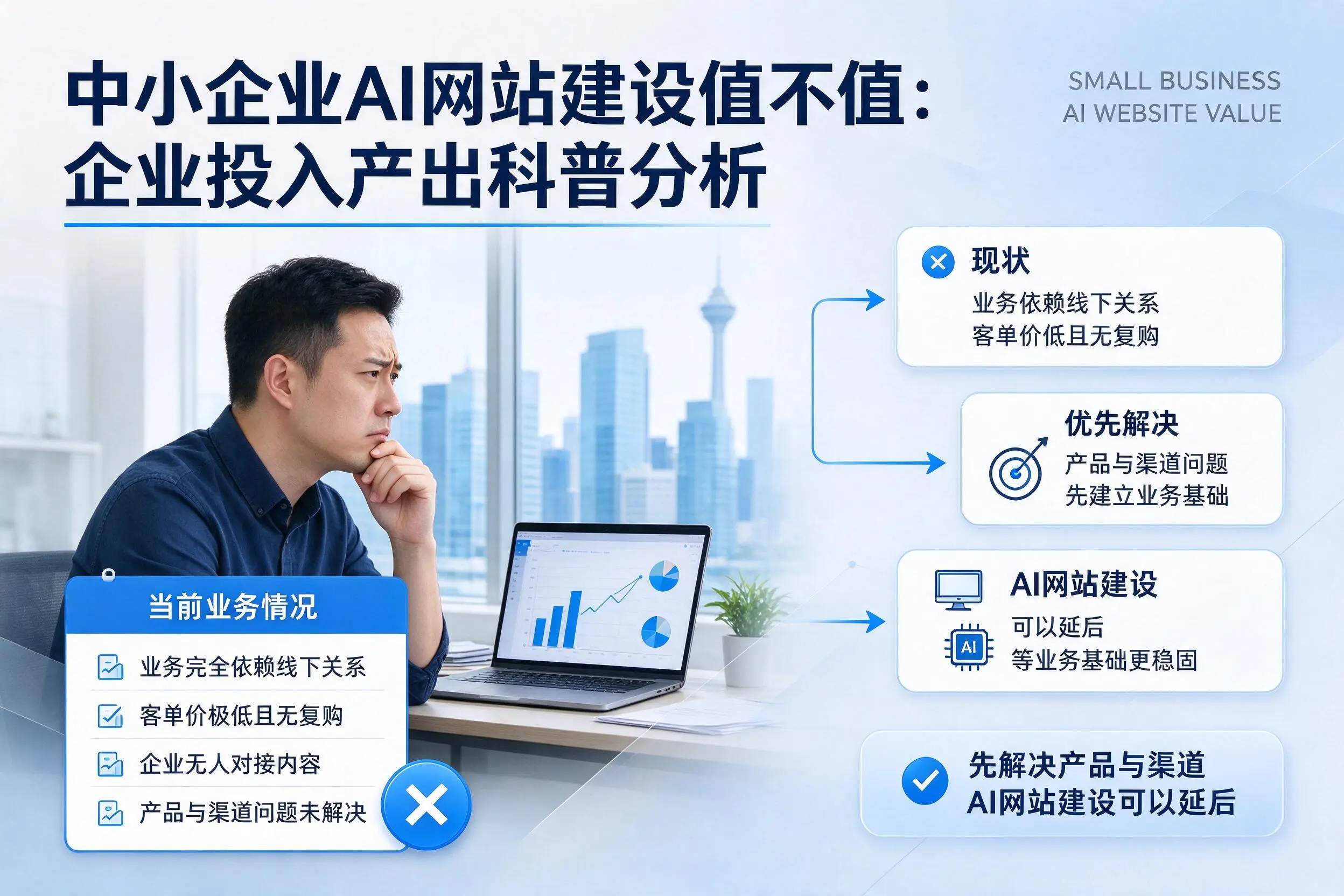 中小企业AI网站建设值不值：北屯企业投入产出科普分析