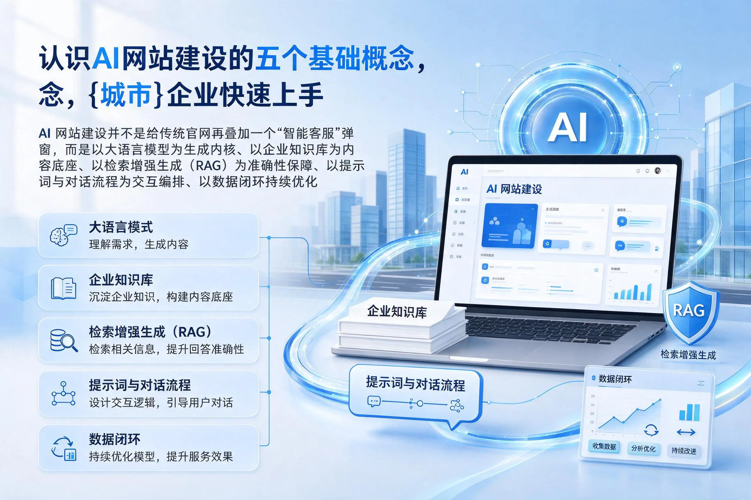 认识AI网站建设的五个基础概念，北屯企业快速上手