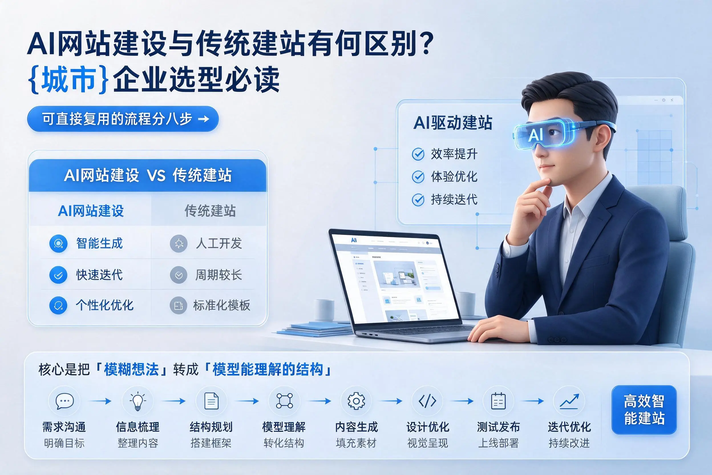 AI网站建设与传统建站有何区别？北屯企业选型必读