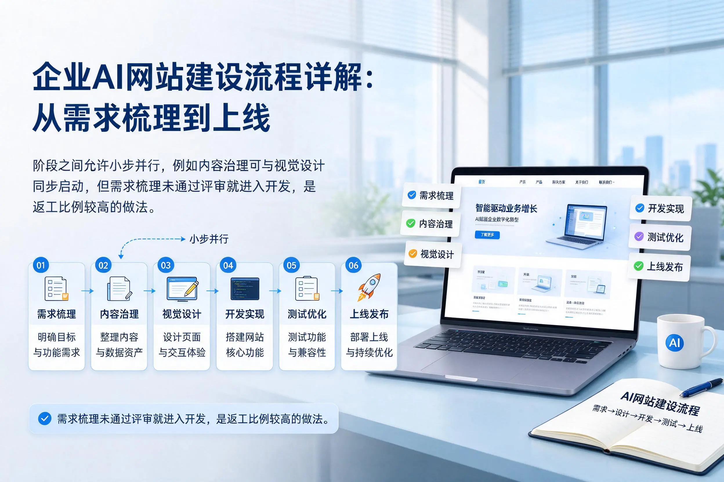 北屯企业AI网站建设流程详解：从需求梳理到上线